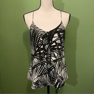 RW&CO Black and White Geometric Camisole